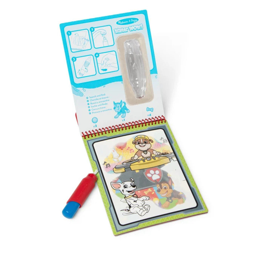 Sample of the 300 easy-peel stickers in 100 PAW Patrol designs that load inside the Marshall stamper