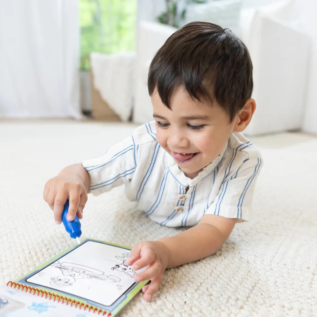 Inside page of the 24-page PAW Patrol Marshall activity pad with counting and matching games