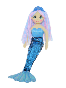 Cotton Candy - 70cm Attina Blue Flip Sequinned Tail Mermaid