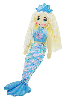 Cotton Candy - 45cm Mermaid BLUE with Crown