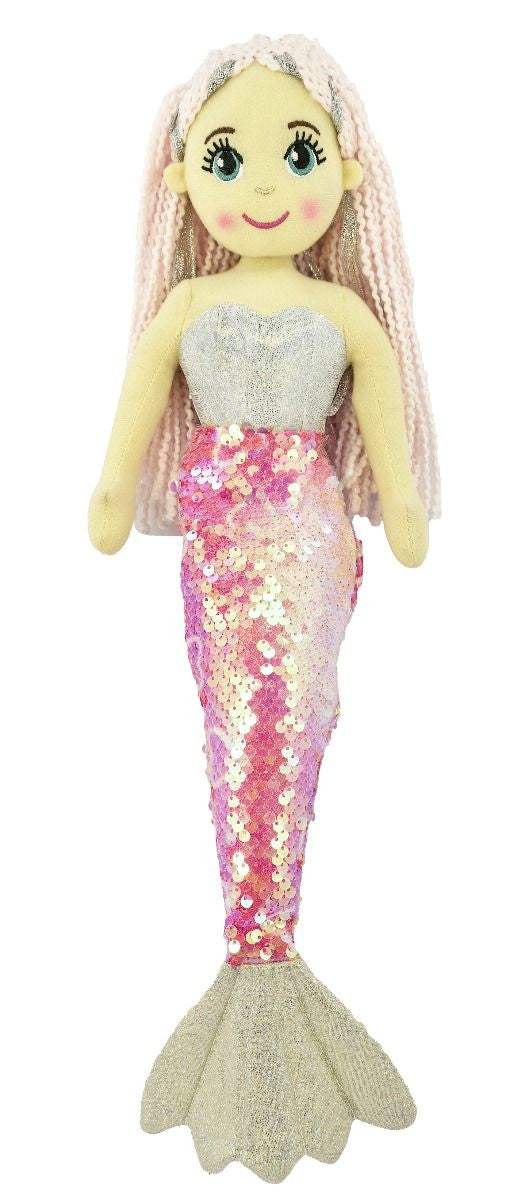Cotton Candy - 45cm MIA Iredescent Flip Sequined Tail Mermaid