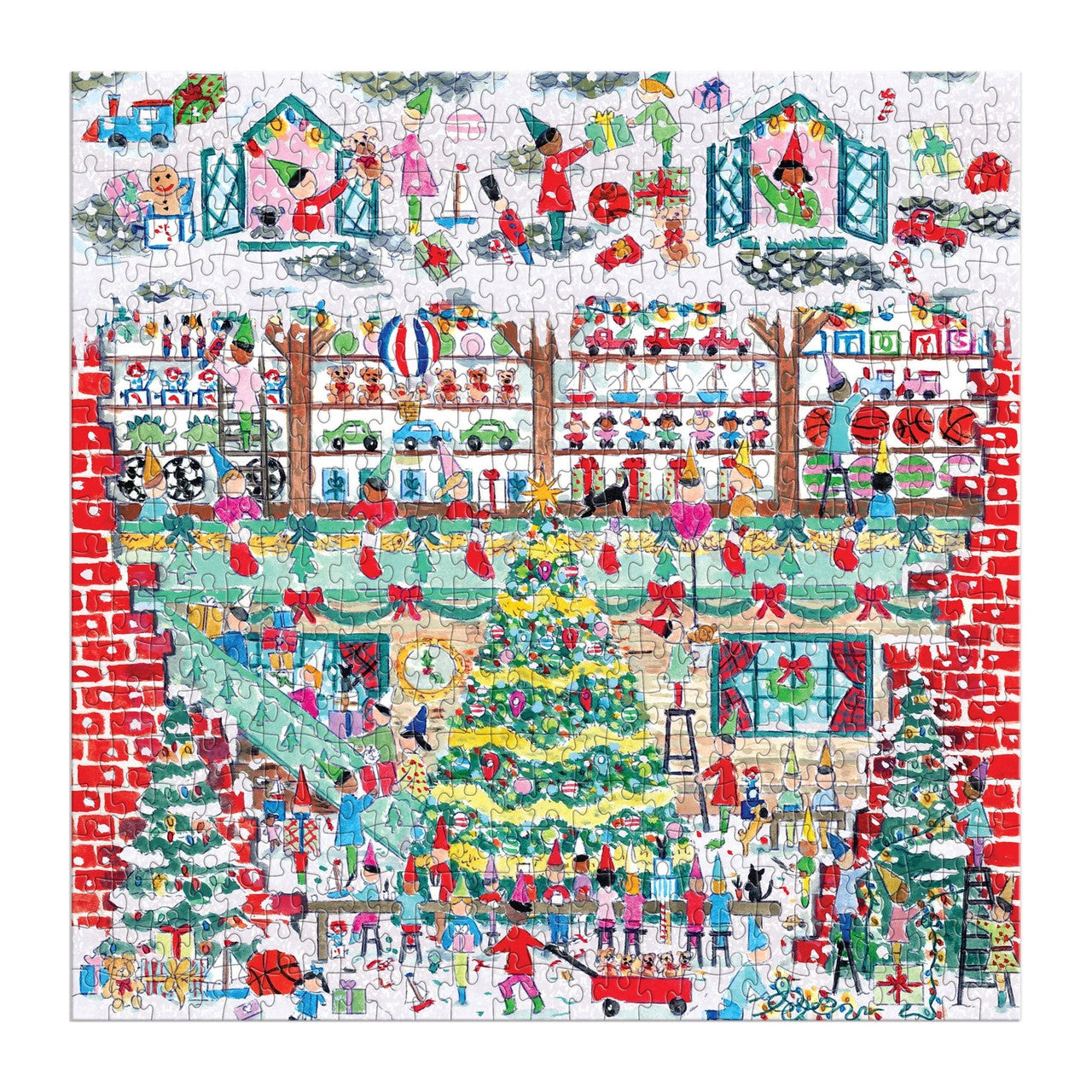 Galison 500pc - Michael Storrings Toy Workshop Foil Puzzle
