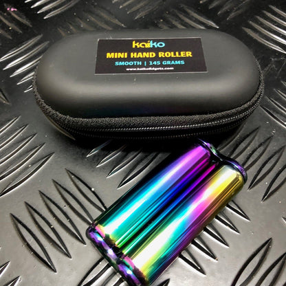 Kaiko Fidgets - Smooth Oil Slick Mini Hand Roller in Black Carry Case