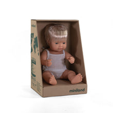 Miniland Doll 38cm - Caucasian Boy Baby Doll