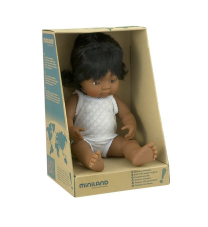 Miniland Doll 38cm - Latin American Girl