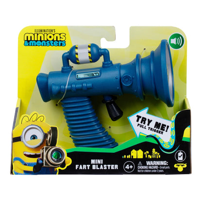 Minions & Monsters Mini Fart Blaster sound toy with trigger action and funny fart sound effects