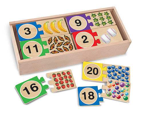 Melissa & Doug -  Numbers Wooden Puzzle Cards