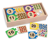 Melissa & Doug -  Numbers Wooden Puzzle Cards