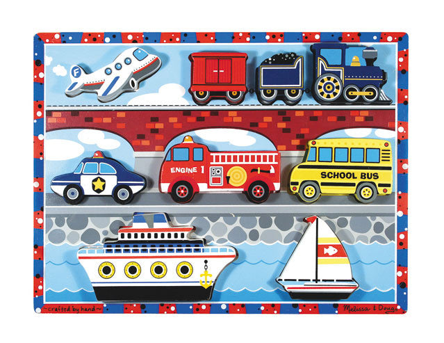 Melissa & Doug - Vehicles Chunky Puzzle