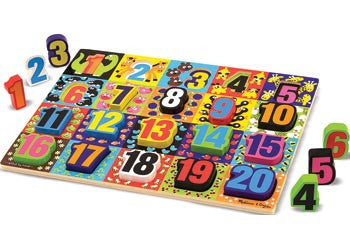 Melissa & Doug – Jumbo Numbers Chunky Puzzle 20 Pieces