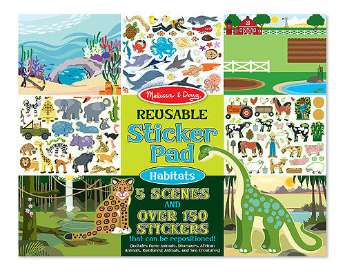 Melissa & Doug - Reusable Sticker Pad - Habitats