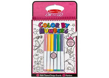 Melissa & Doug- On The Go - Colour By Numbers Book Pink