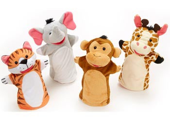 Melissa & Doug Hand Puppets - Zoo