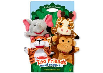 Melissa & Doug Hand Puppets - Zoo