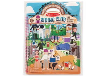 Melissa & Doug - Reusable Puffy Sticker Deluxe Horse Scene Riding Club