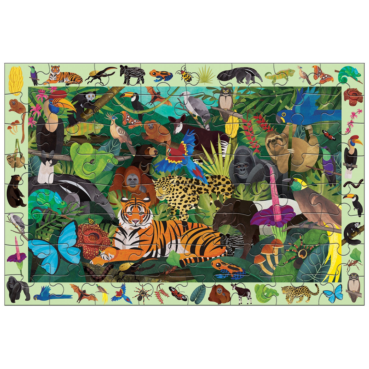 Mudpuppy Search & Find Rainforest Puzzle 64pc