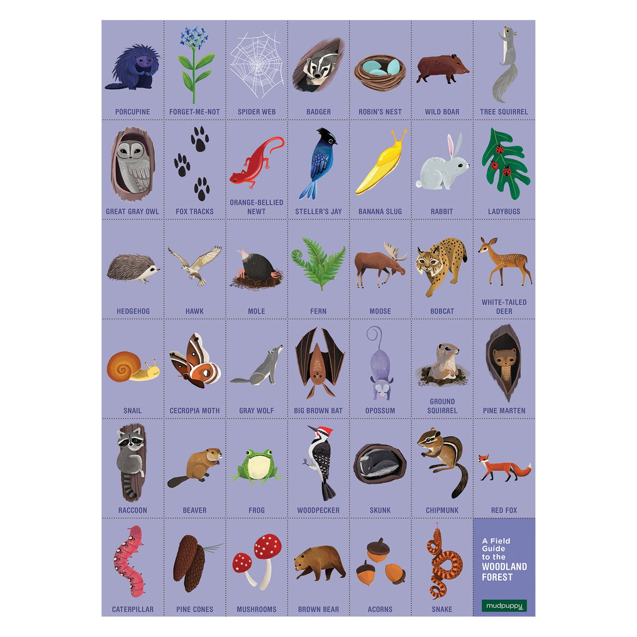 Mudpuppy Search & Find Observation Puzzle - Woodland Forest 64pc