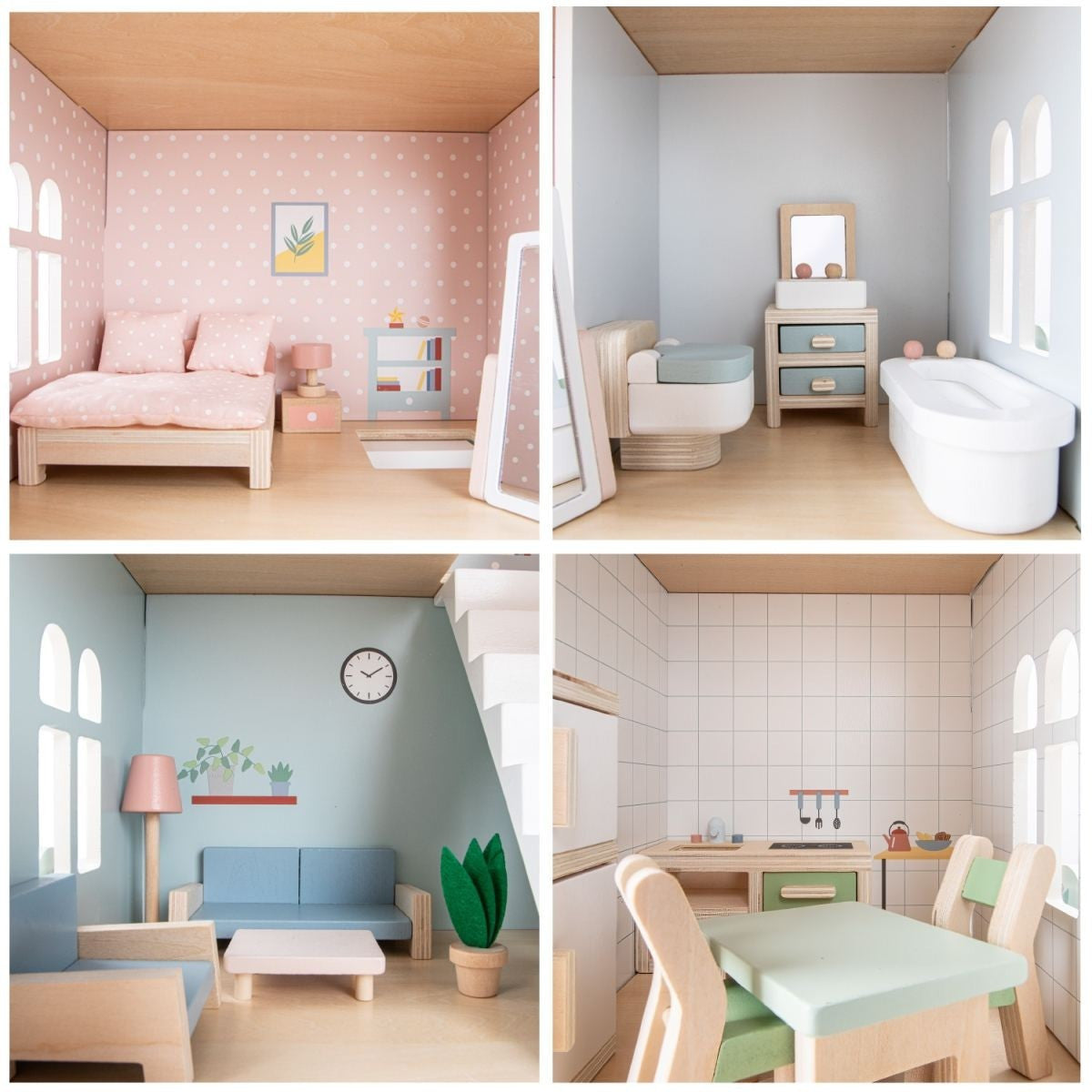 New Classic Toys - Doll's House with Furniture