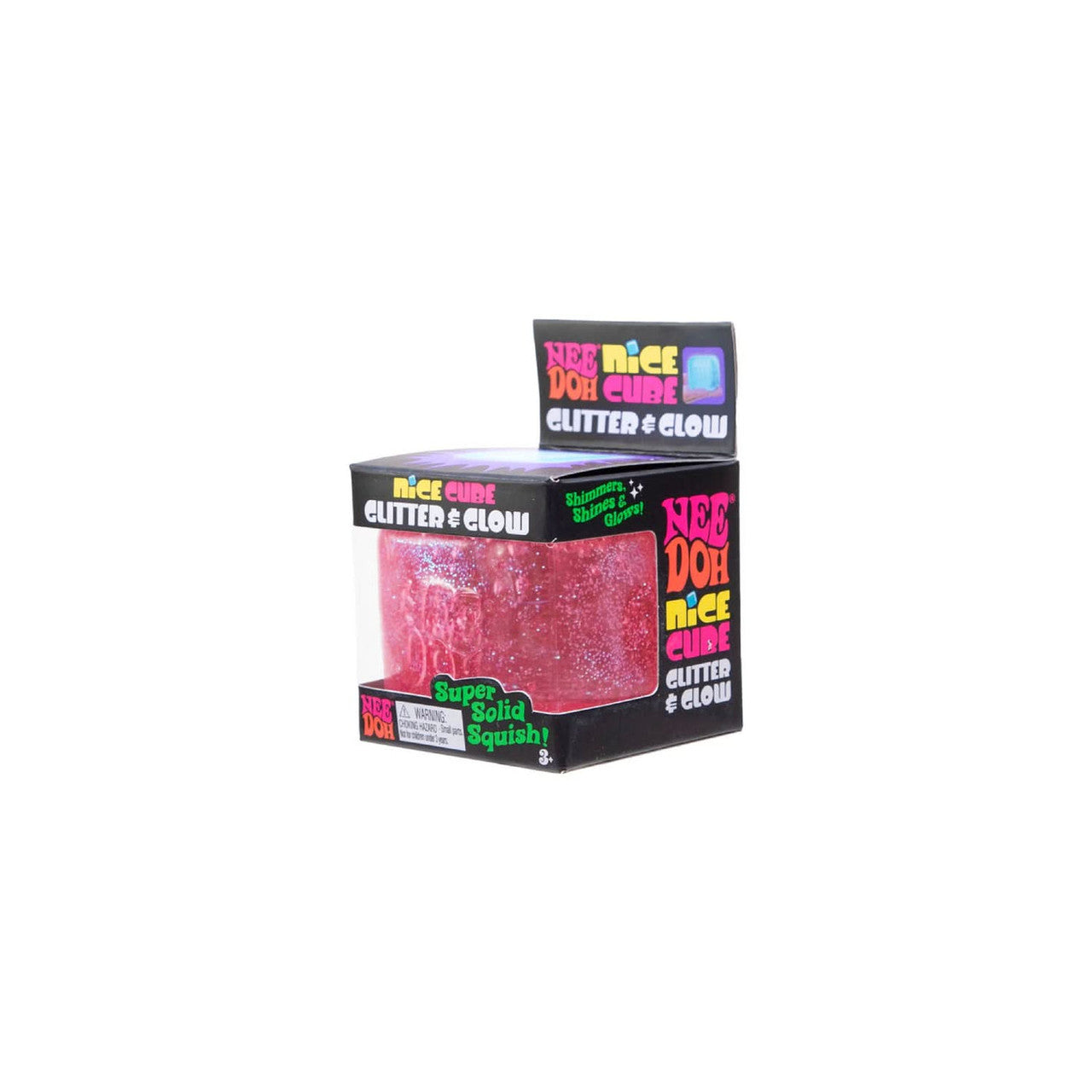 NeeDoh - Nice Cube Glitter & Glow - Pink