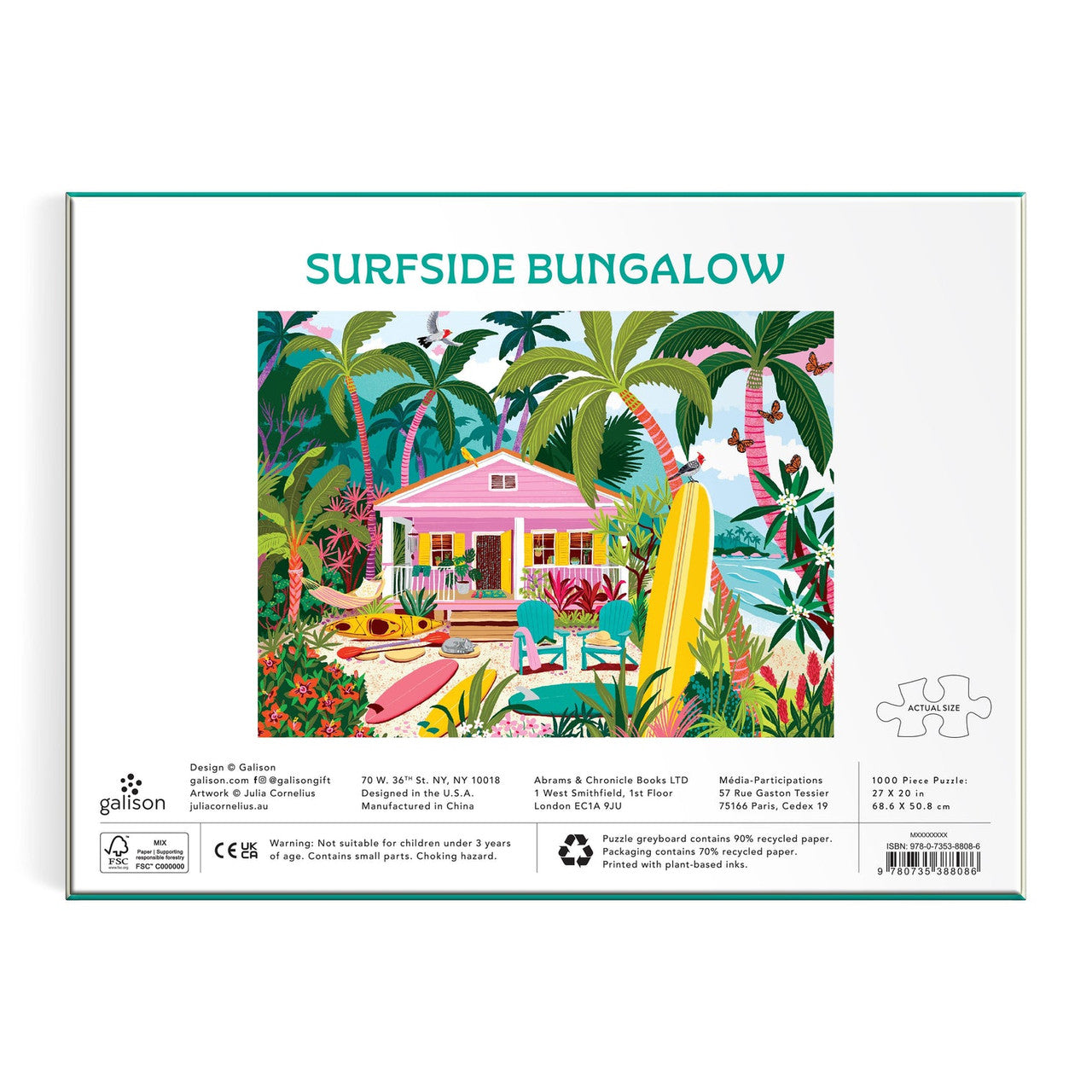 Galison 1000pc - Surfside Bungalow Puzzle