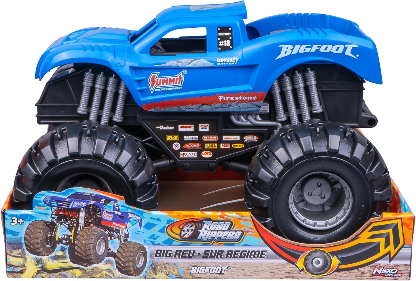 Nikko Road Rippers Big Rev BIGFOOT Summit Racing monster truck 46cm