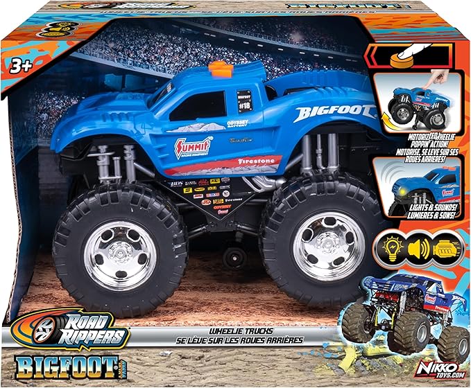 Nikko Road Rippers Big Sounds BIGFOOT Monster Truck 33cm blue toy truck