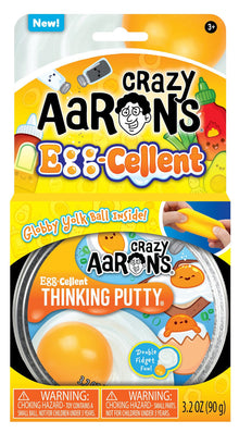 Crazy Aaron's  Thinking Putty - Eggcellent 4" Tin