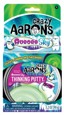 Crazy Aaron's Thinking Putty - Aurora Sky 4" Tin