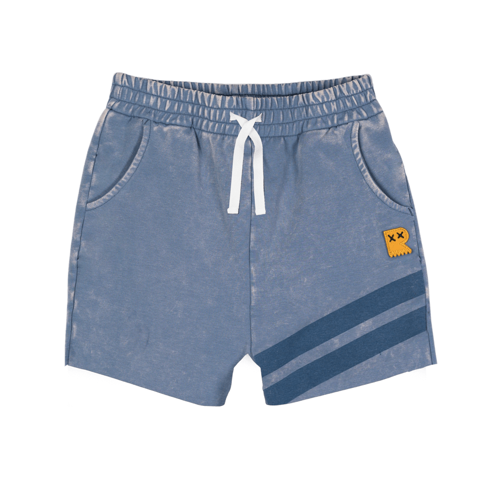 Rock Your Baby - Blue Wash Stripe Shorts