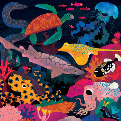 Mudpuppy 500pc - Ocean Illumingated Glow in the Dark Puzzle