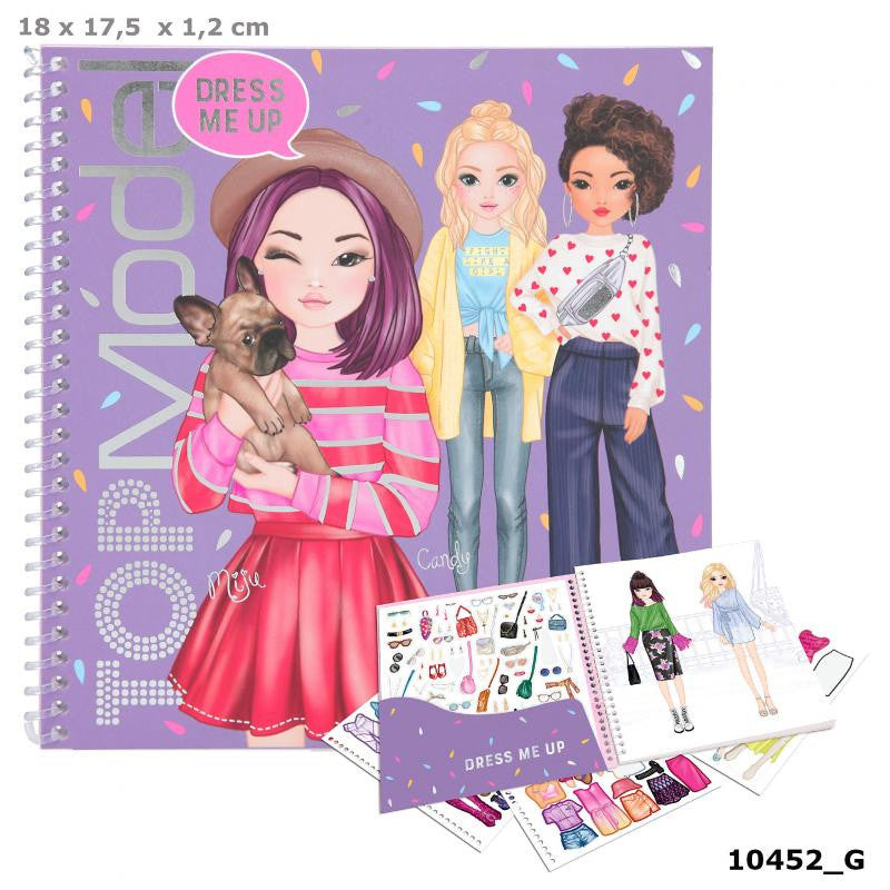 Top Model Dress Me Up Sticker Book- 0410452