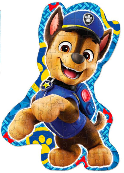 Paw Patrol Chase 64 piece shaped character puzzle for children