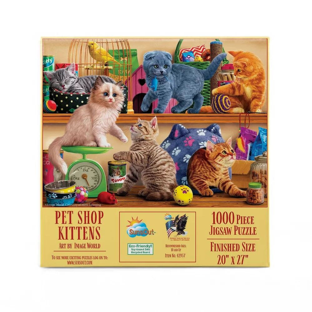 Sunsout 1000pc - Pet Shop Kittens Puzzle