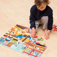 Petit Collage - Construction Site Floor Puzzle 24pc