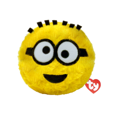 Front view of the Phil Ty Beanie Bouncer plush toy photographed front-on, 10cm, on a white background