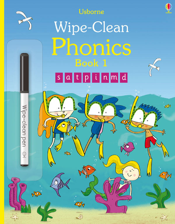 Usborne Wipe-Clean Phonics Book 1