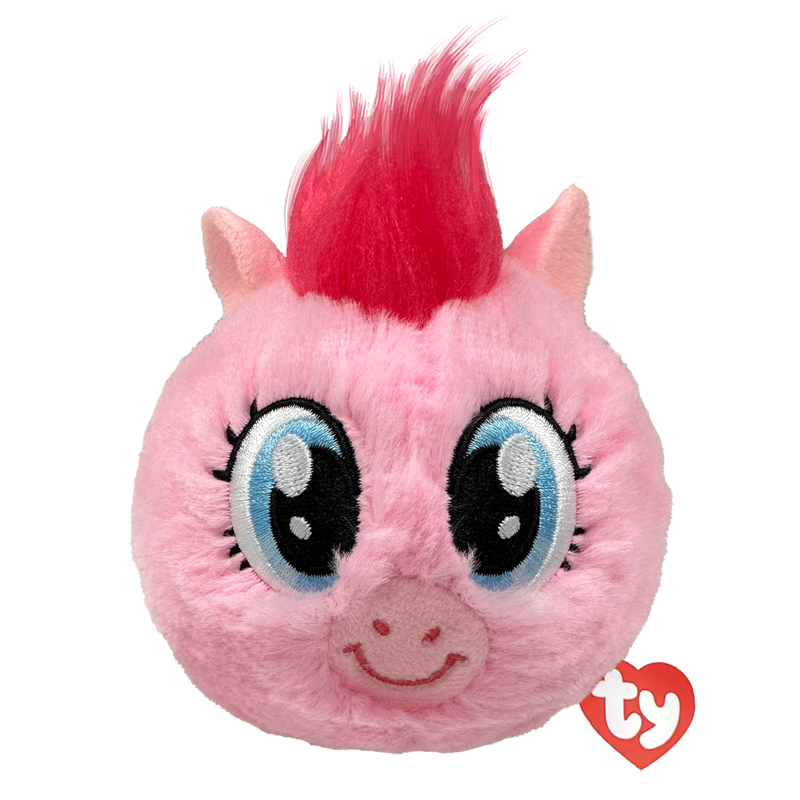 The Pinkie Pie Ty Beanie Bouncer collectible plush toy shown front-on against a plain white background