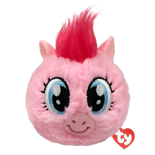 The Pinkie Pie Ty Beanie Bouncer collectible plush toy shown front-on against a plain white background