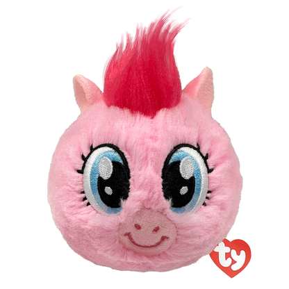 The Pinkie Pie Ty Beanie Bouncer collectible plush toy shown front-on against a plain white background