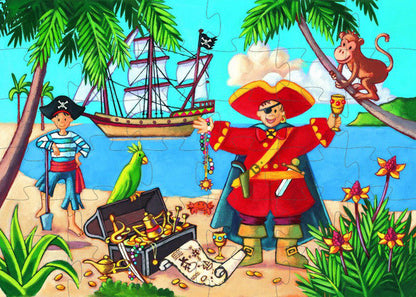 Djeco Pirate Treasure Silhouette Puzzle 36pce