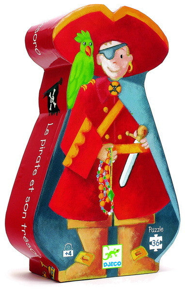 Djeco Pirate Treasure Silhouette Puzzle 36pce