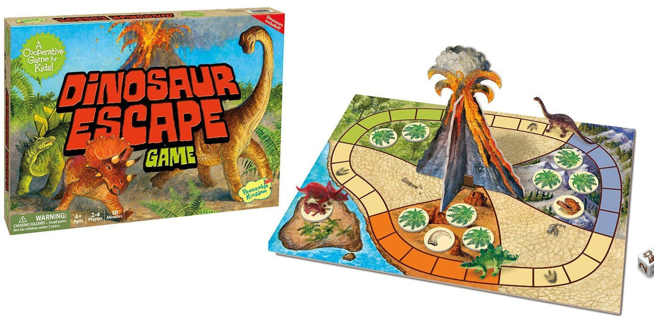 Peaceable Kingdom - Dinosaur Escape Cooperative Board Game