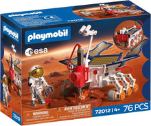 PLAYMOBIL 72012 ESA Mars Exploration Rover featuring astronaut, solar-powered rover, drill equipment and Mars research tools