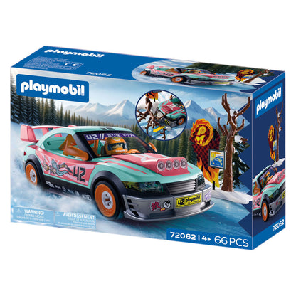 PLAYMOBIL Offroad Tuning Car 72062 race car playset with racer figure, battering ram and off-road accessories