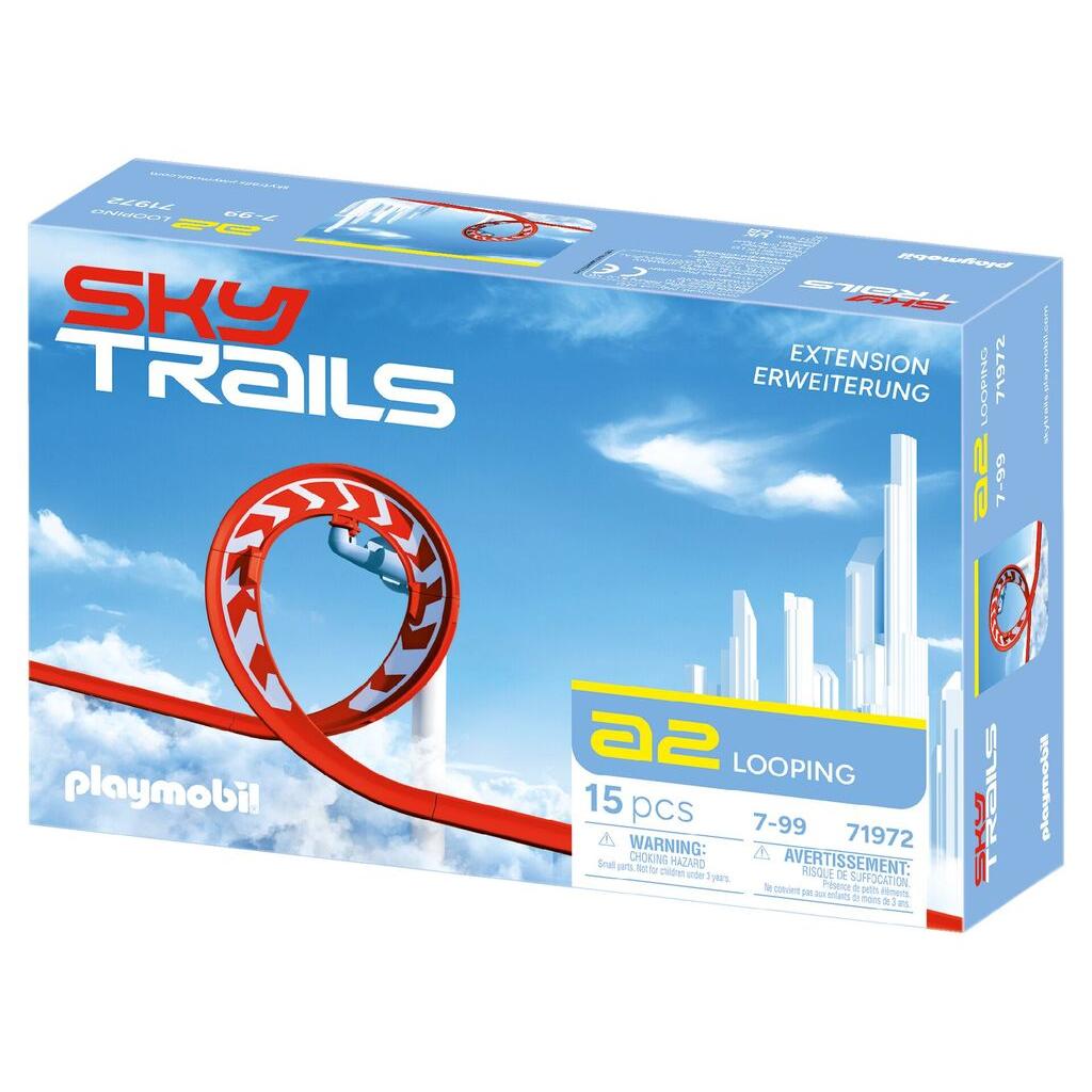 Playmobil Sky Trails Looping 71972, a loop-the-loop track expansion for a roller-coaster style stunt