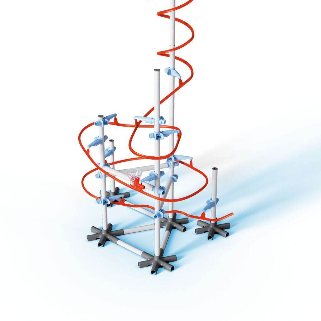Sky Trails Starter Kit box front showing the Sky Rider racing along a looping track built across a room