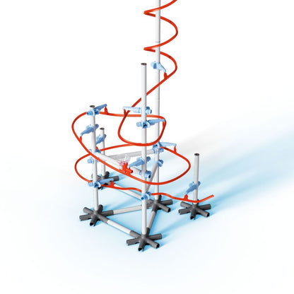 Sky Trails Starter Kit box front showing the Sky Rider racing along a looping track built across a room