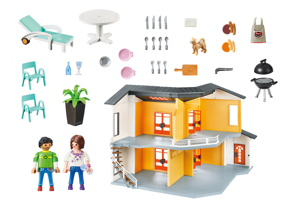 Playmobil City Life - Modern House 9266 **Damaged Packaging**