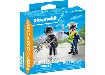 Playmobil  - DuoPack - Policeman and Burglar 71804