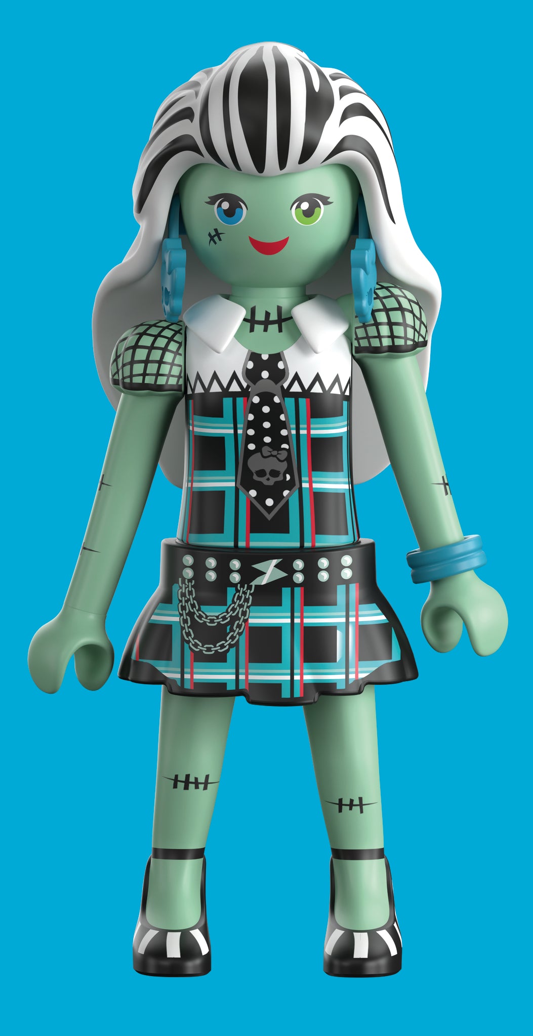 PLAYMOBIL Monster High Cleo De Nile collectible figure with gold details and handbag accessory